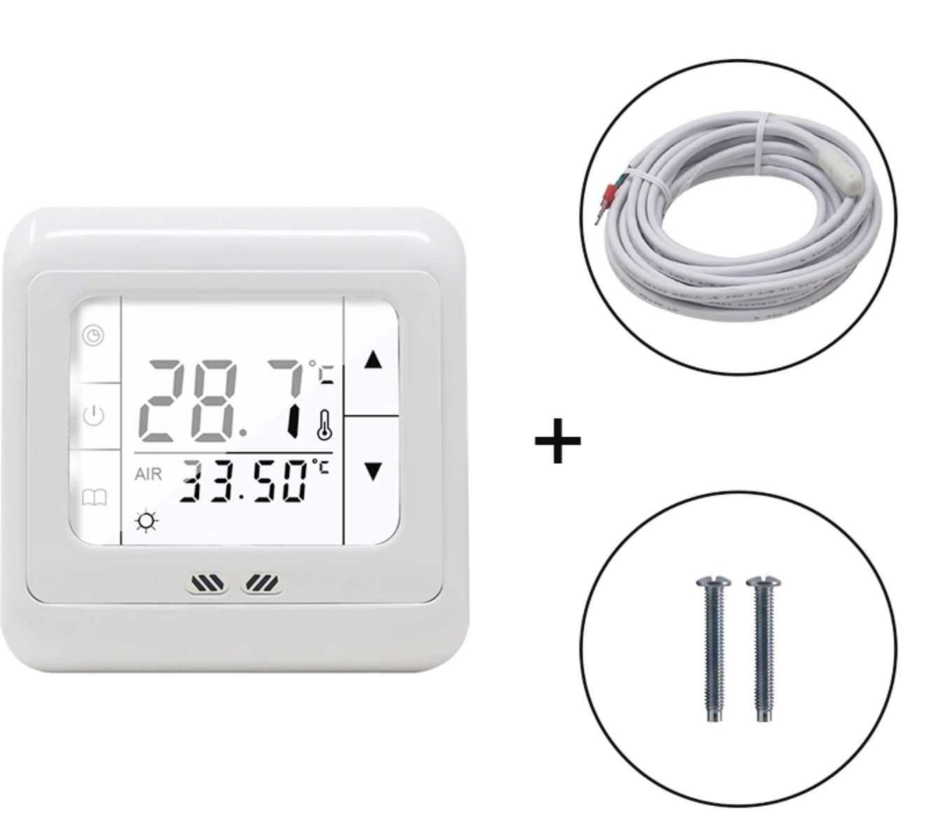 Termostato Piso Radiante 16AMP - Touch Screen