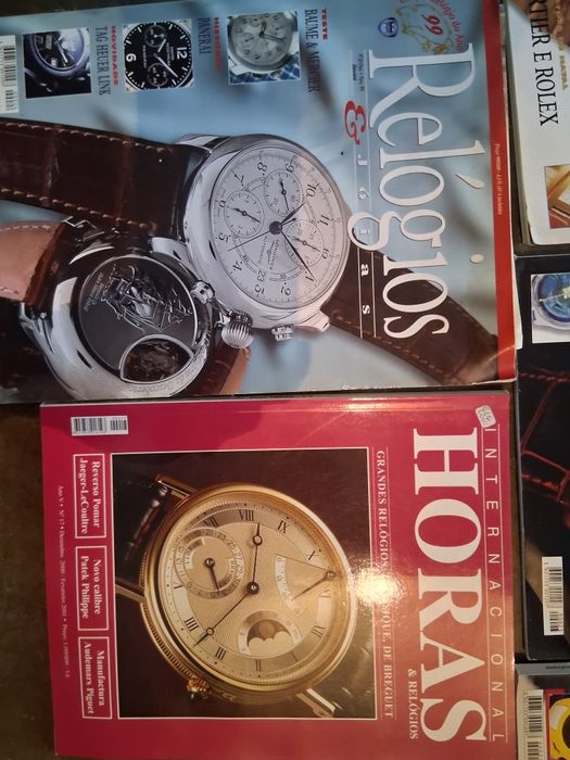 Revistas antigas de relógios