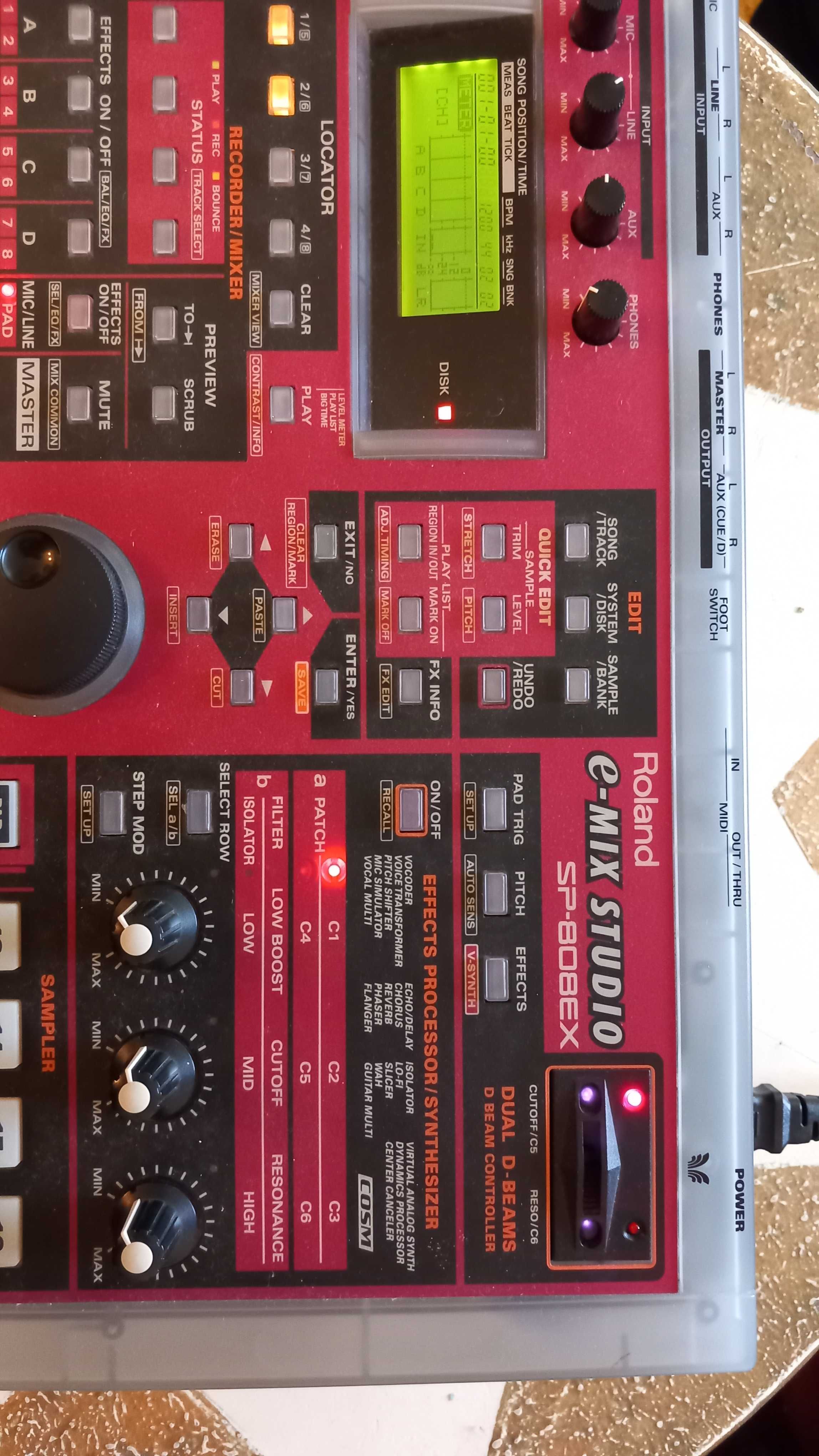 Roland sampler SP-808EX e-Mix Studio