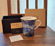 Kubek porcelanowy złote zdobienia Lilie Wodne z Wierzbą, Claude Monet