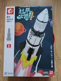 Klocki LEGO rakieta kosmiczna NASA wierza startowa