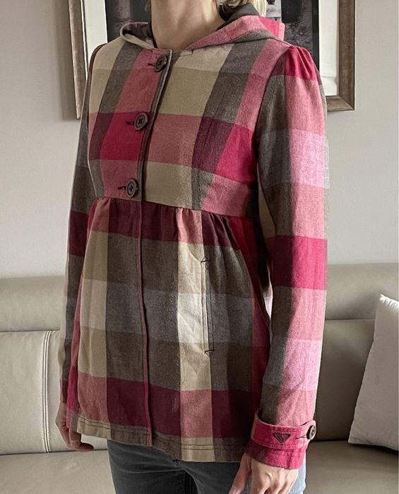 Płaszczyk czerwono-beżowy Roxy