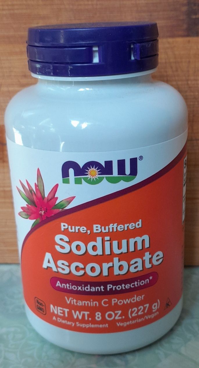 Вітамін С, содіум аскорбат Аскорбат натрия NOW Sodium Ascorbate Pure