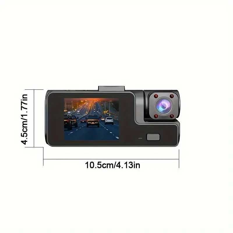 Відеореєстратор автомобільний HD DVR, з двома камерами
