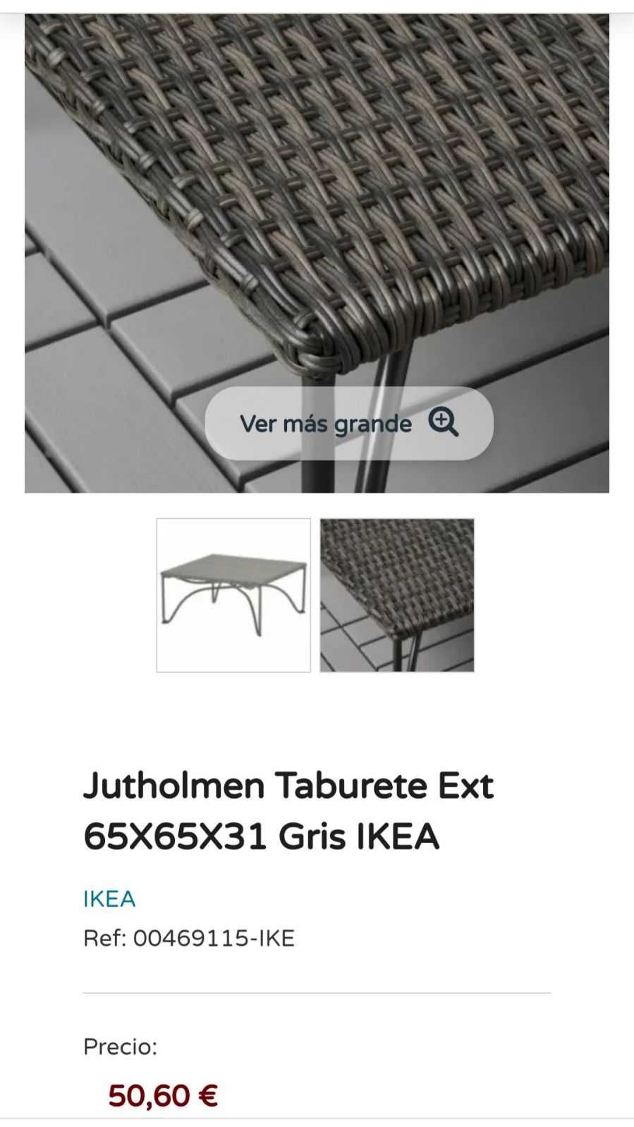 Mesa de Apoio/Taburete Exterior
