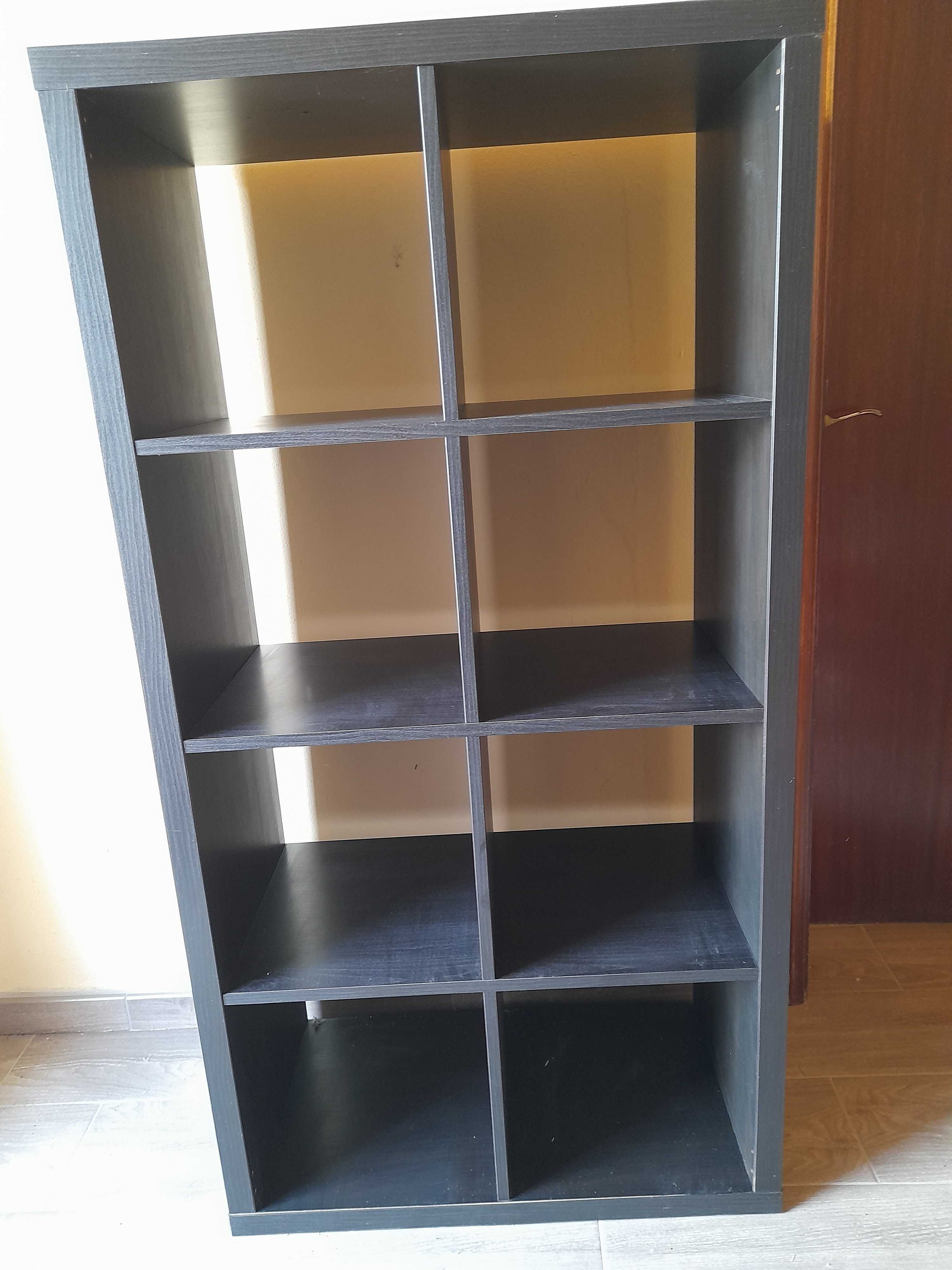 Estante livros preto