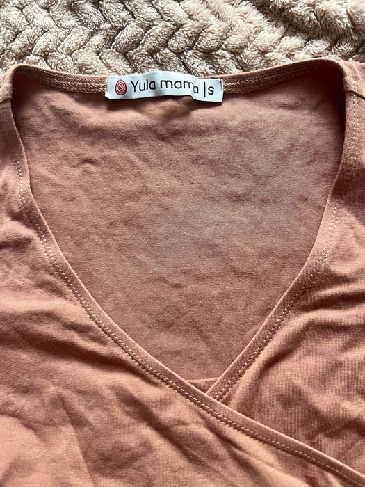 Темно-рожевий боді Yula Mama для вагітних та годуючих мам S