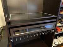 Prateleira de Vidro com Moldura Preta KOMPLEMENT para PAX de 100cm