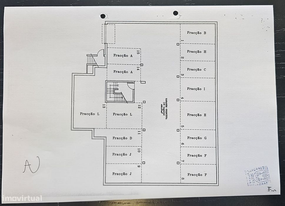 Garagem de 64m² com bom acesso