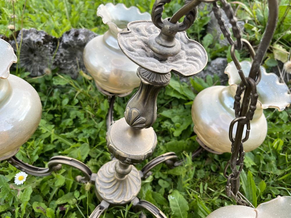 Lampa Żyrandol oryginalny z 5 lampami oryginalny włoski