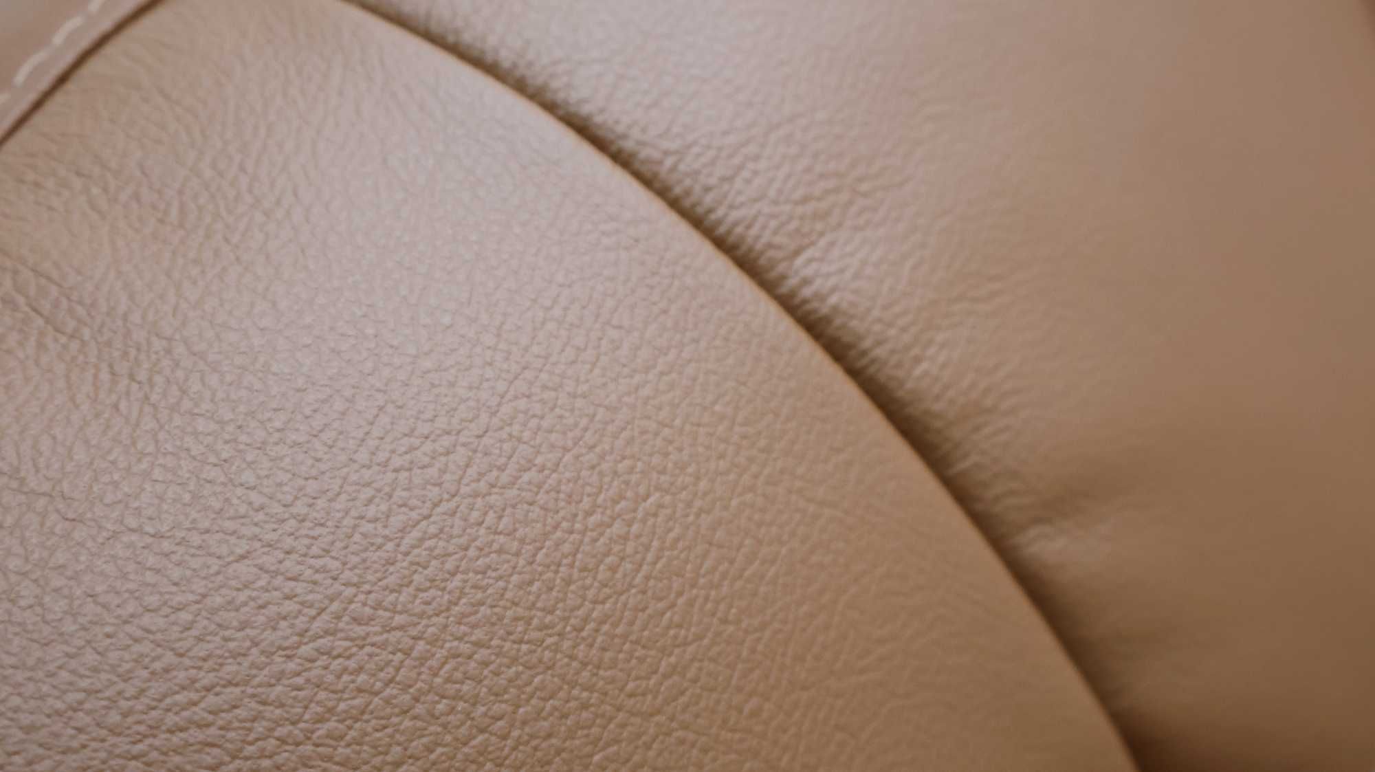2 os sofa, kanapa, karmelowa SKÓRA naturalna 3999 skóra Madras brąz