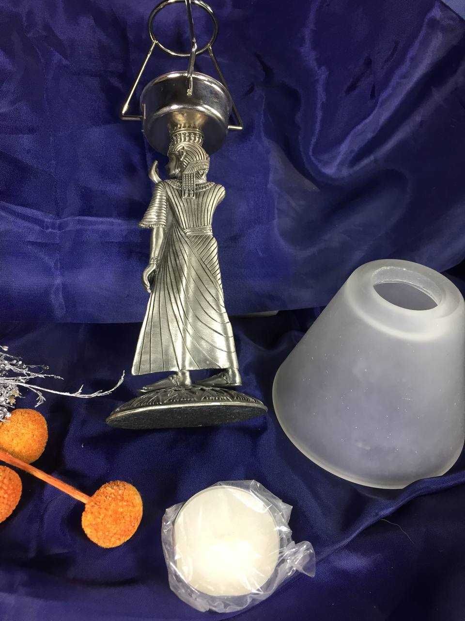Винтажный Чайный светильник с абажуром Египт подсвечник