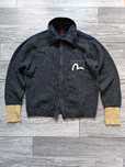 Sweter wełniany męski Evisu vintage kardigan