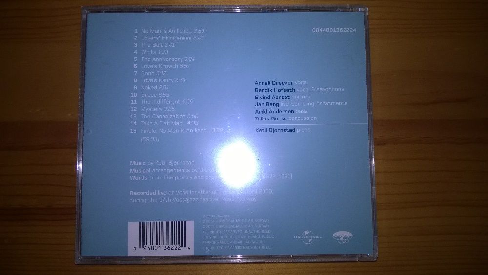 CD - Ketil Bjornstad - Album Grace