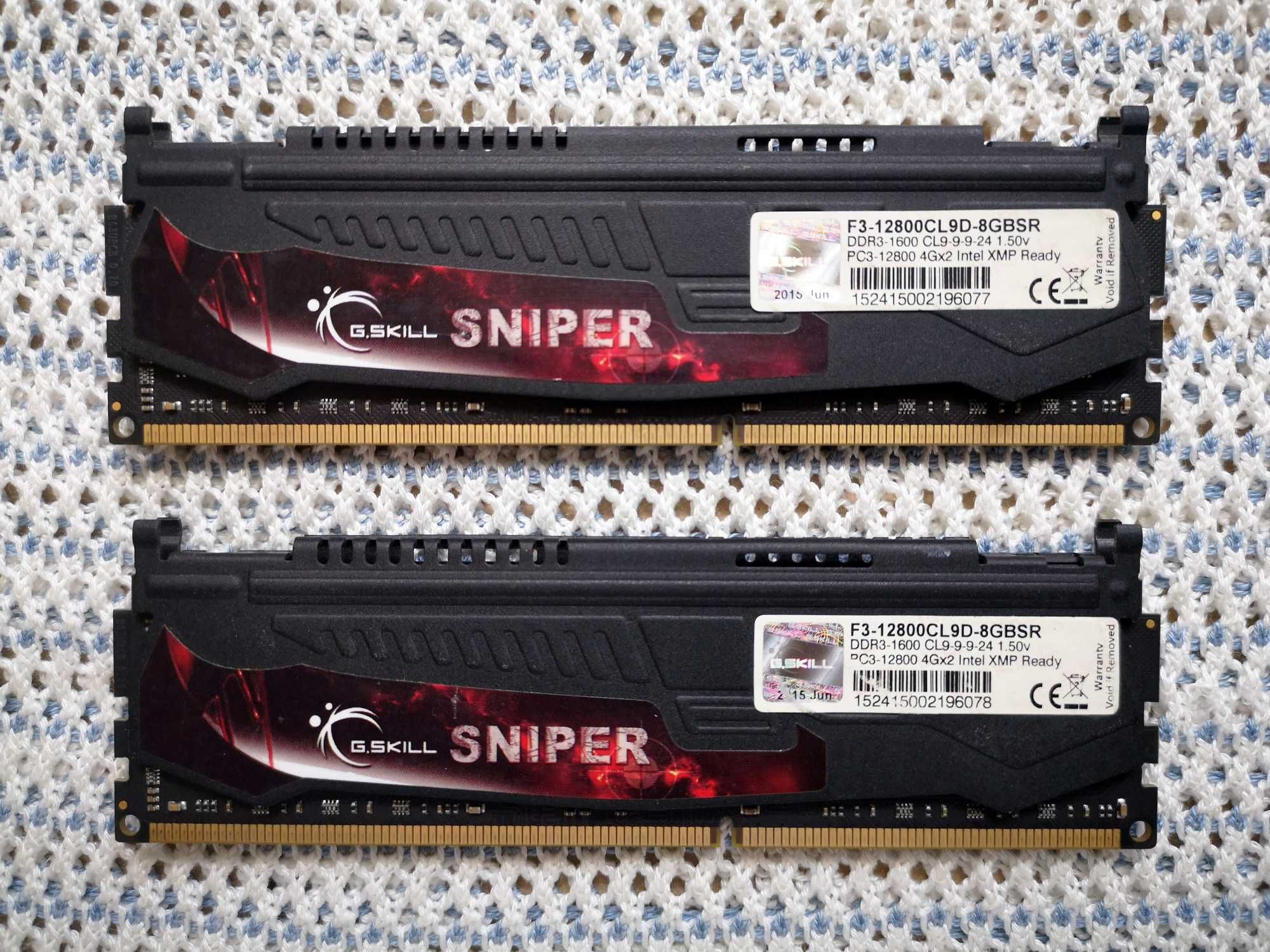 Оперативна пам`ять DDR3 G.Skill Sniper 8Gb (2x4Gb) 1600 Мгц
