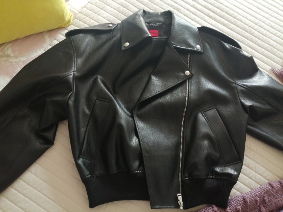 Casaco preto confortável