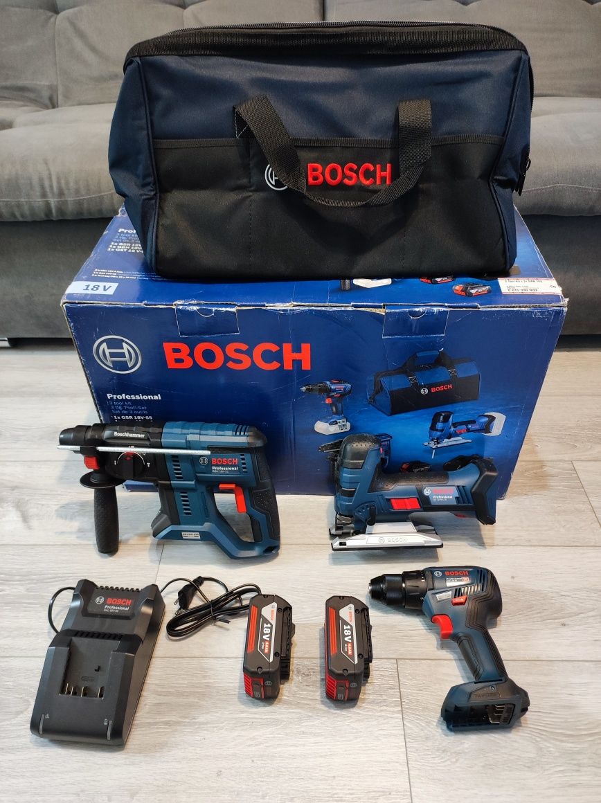 Набір акумуляторного інструменту Bosch GBH 180-LI + GWS 180-LI + GST 1