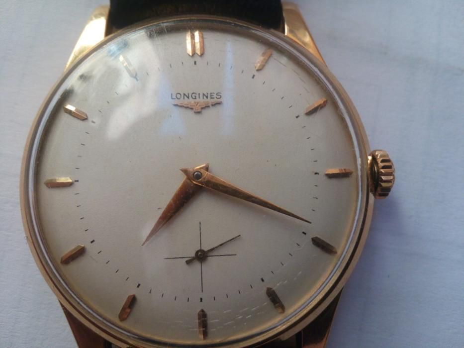 Часы "Longines " 750 пробы.Оригинальные золотые швейцарские.мужские
