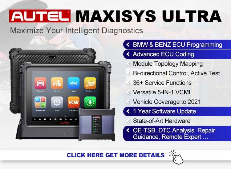Máq. Diagnostico Auto Autel Maxisys Ultra  2 anos atualização grátis