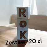 Kostki rok do sesji zdjęciowej duże 20x20 cm