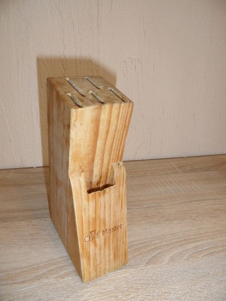 Drewniany stojak na noże Chef Master