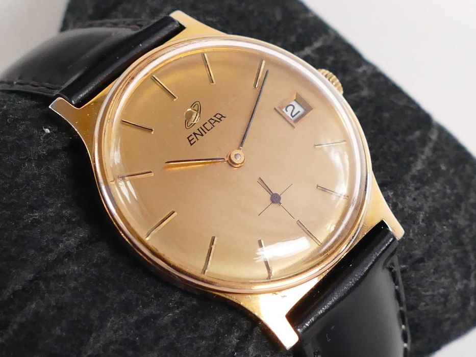 Klasyczny  nakręcany Enicar Swiss cal.AR 112