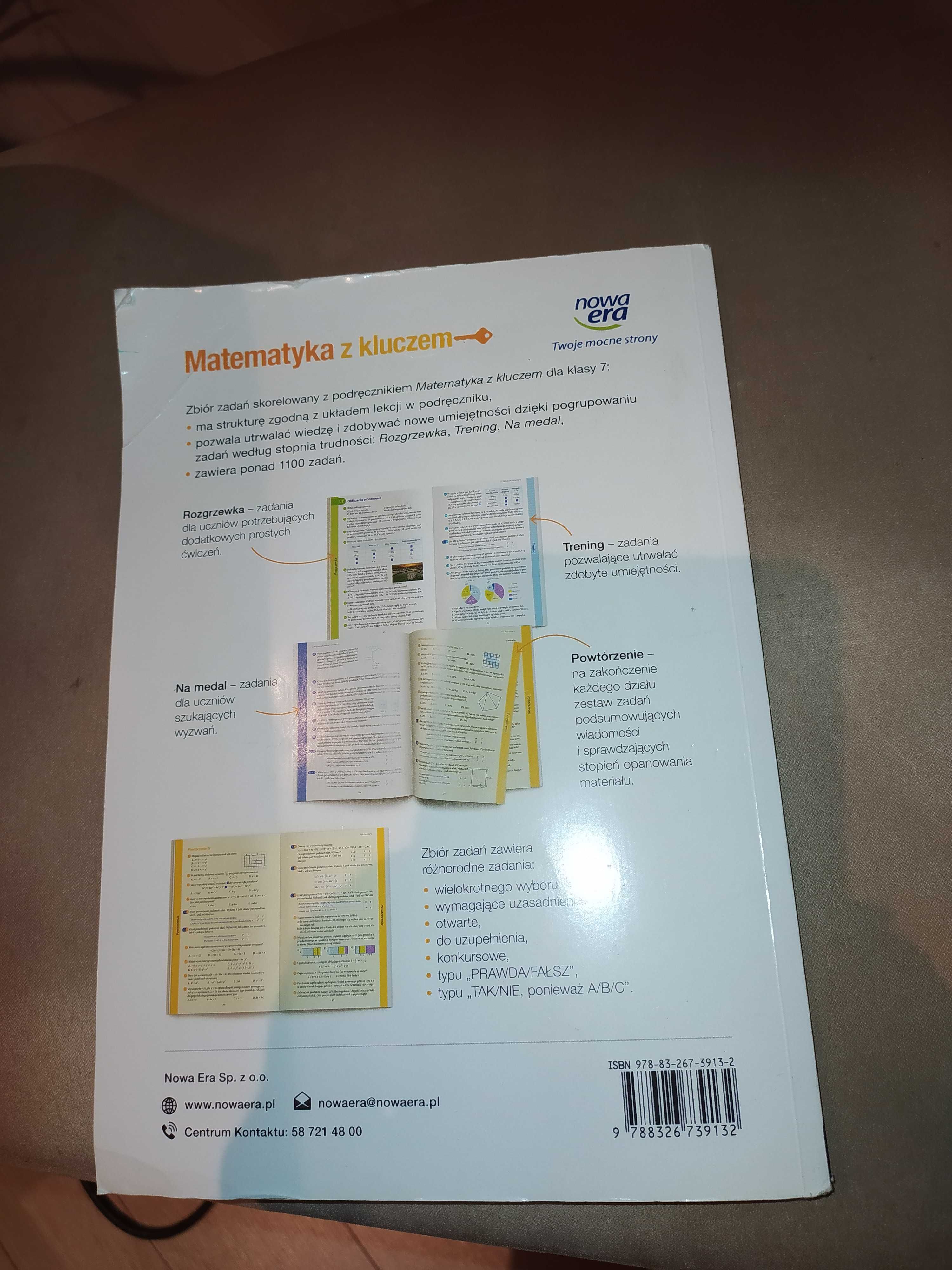 Zbiór zadań Matematyka z kluczem kl.7