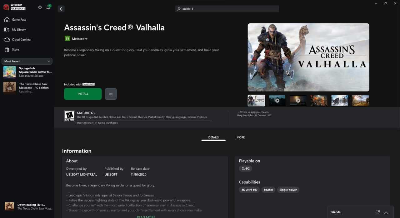 Продам аккаунт с Diablo 4, Forza 5,  PayDay 3 | Xbox Game Pass