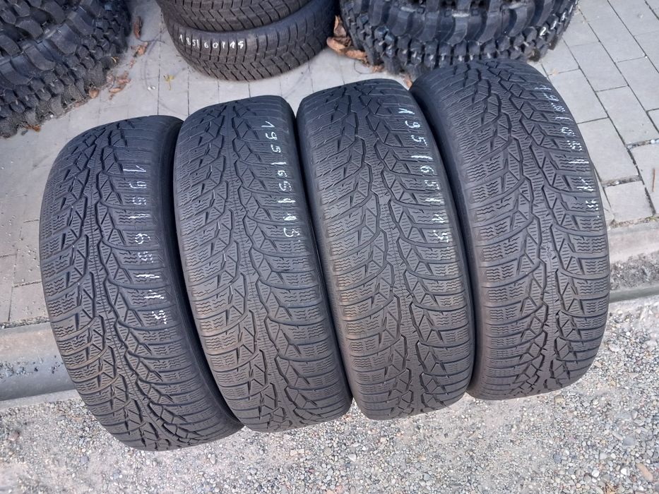4x Opony Używane Całoroczne 195/65R15 Nokian