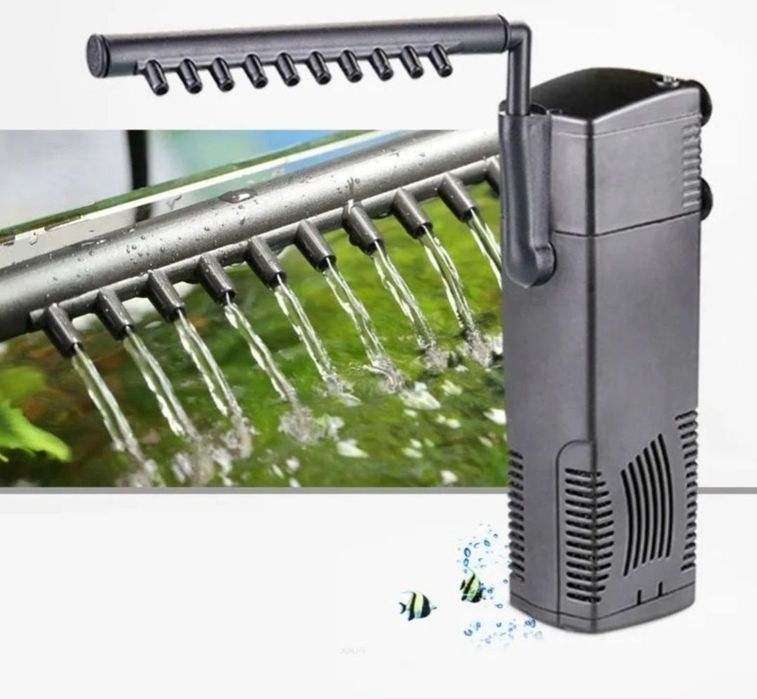 Nowy filtr wewnętrzny do akwarium JP-013F 600l/h 40-120l