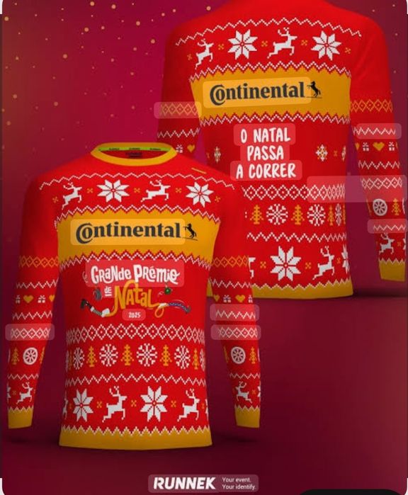 Camisola  corrida grande prémio natal 2025 - L - nova
