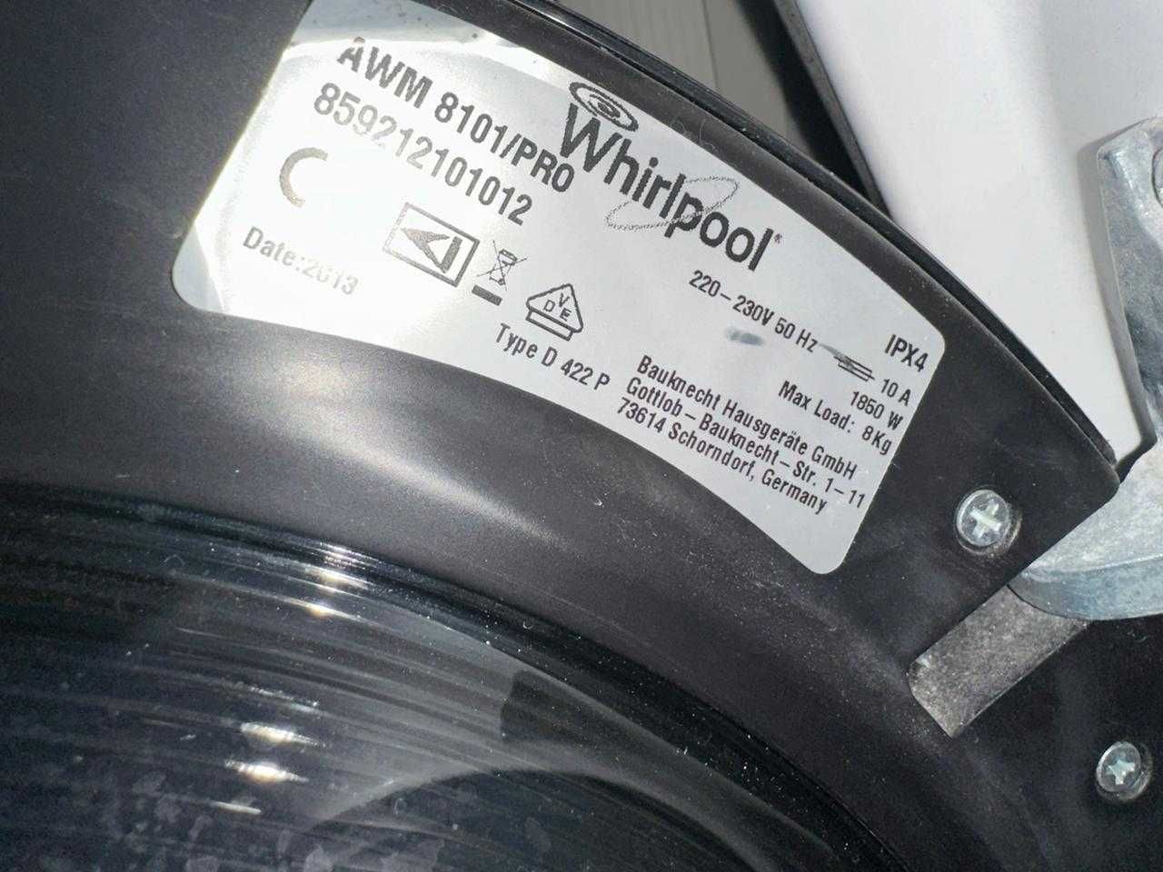 Пральна машина Whirlpool 8кг (професійна)