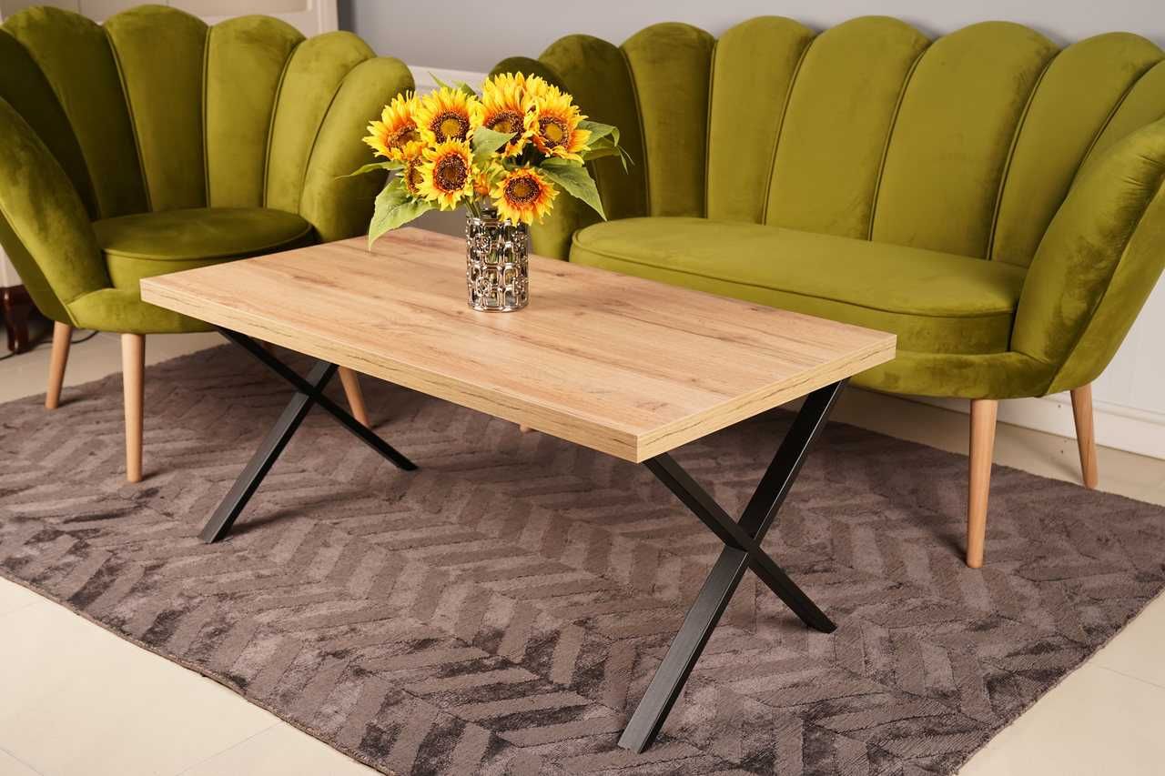 (827) Ława loft "Irina" 110 x 60 cm, nowe dostępne od ręki 550 zł
