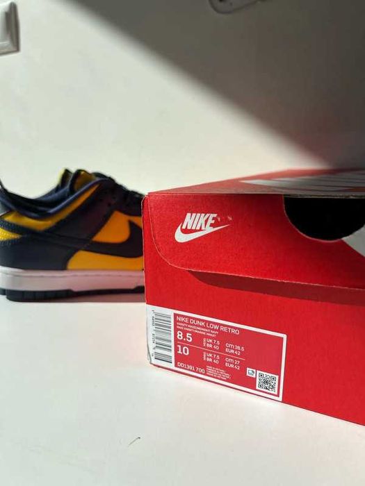 Nike Dunk Low Michigan (2021) 42 / 42.5