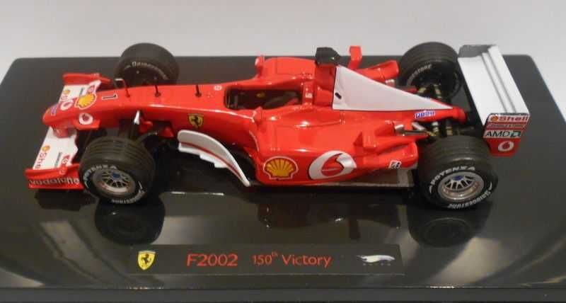 1/43 ferrari f2002 schumacher - canada gp  (hotwheels elite)