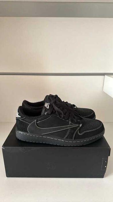 "Buty Trampki" Jordan_1_Retro_Low_OG_SP_Travis_Scott_Black R.44