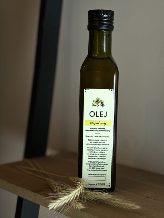 Olej rzepakowy zimnotłoczony wysyłka