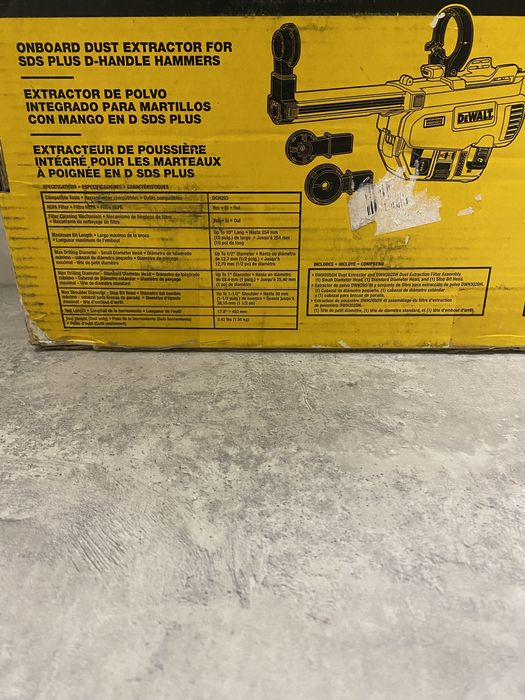 DeWALT DWH205 20Vmax система видалення пилу для DCH263 привезено з США