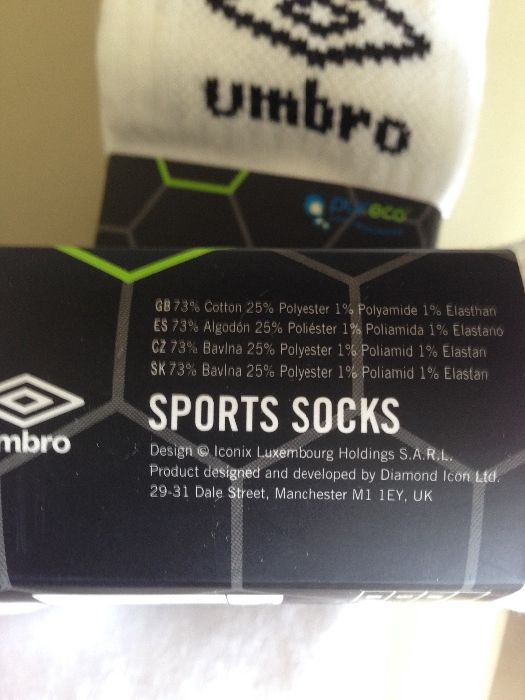 Комплект спортивных носков UMBRO sport socks 3 пары оригинал