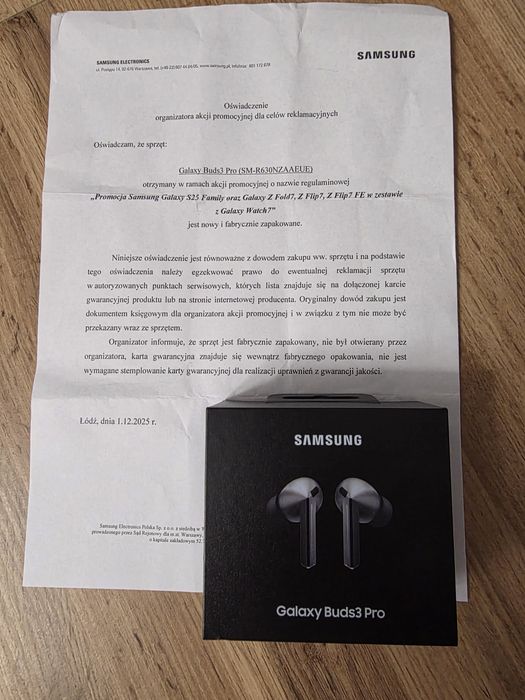 Słuchawki Samsung Galaxy Buds 3 Pro