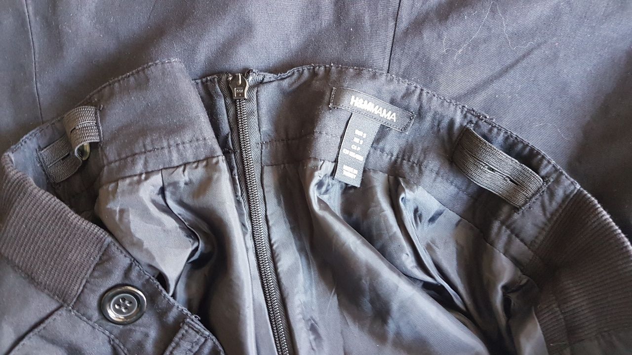 Spódniczka ciążowa czarna H&M MAMA rozm. S regulowana bdb stan