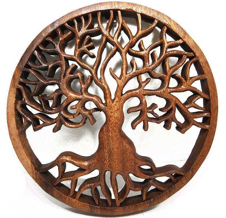 Panel Płaskorzeźba 50x70 Lite Drewno Rękodzieło Ornament