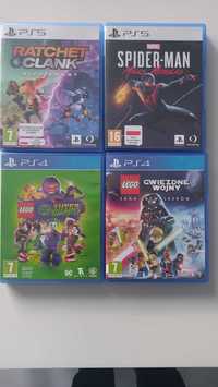 PS5 Ratchet Clank, Spider-man, PS4 Lego Super Villains, Saga Skywalker