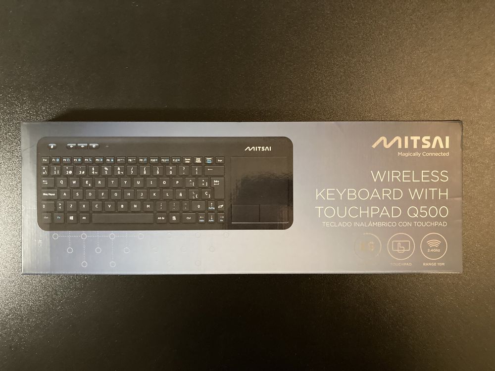 Teclado MITSAI Q500 com rato touch wireless - Novo e embalado