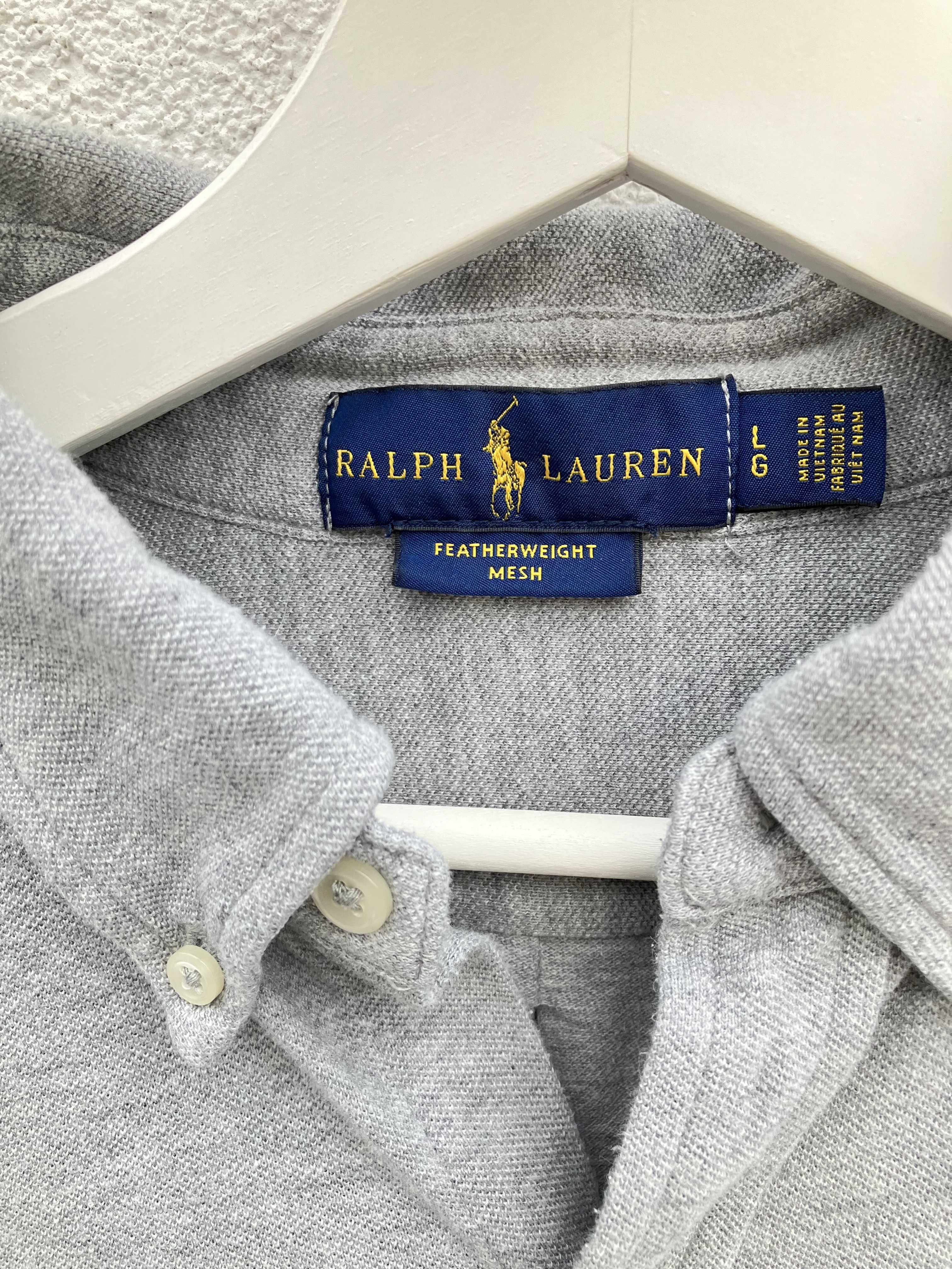 Ralph Lauren szara koszula featherweight mesh L