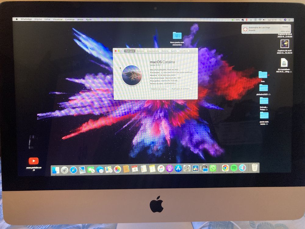 Imac 21.5 Finais de  2013