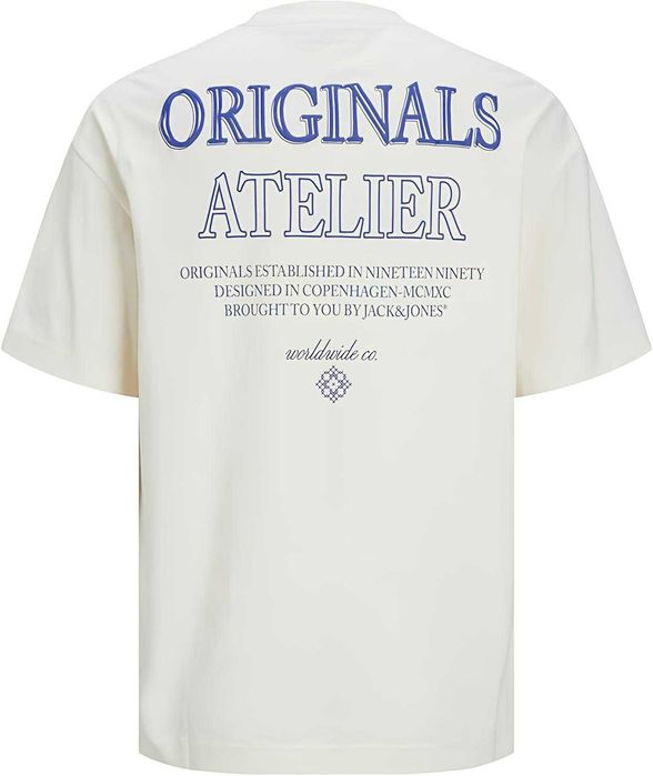 2528 Klasyczny Męski Tshirt Koszulka Jack&Jones Buttercream Bawełna XL