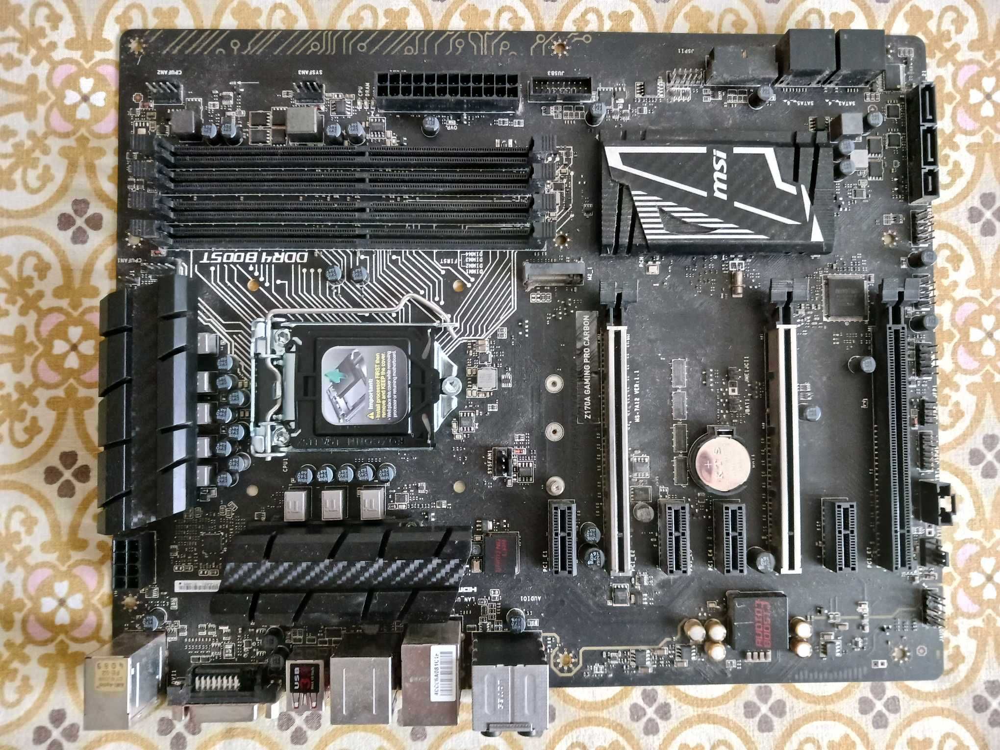 Motherboard Asus Prime Z170-A Gaming Pro Carbon - Avariado - Decoração