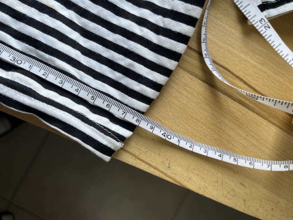 Koszulka w paski retro lata 90. crop top L