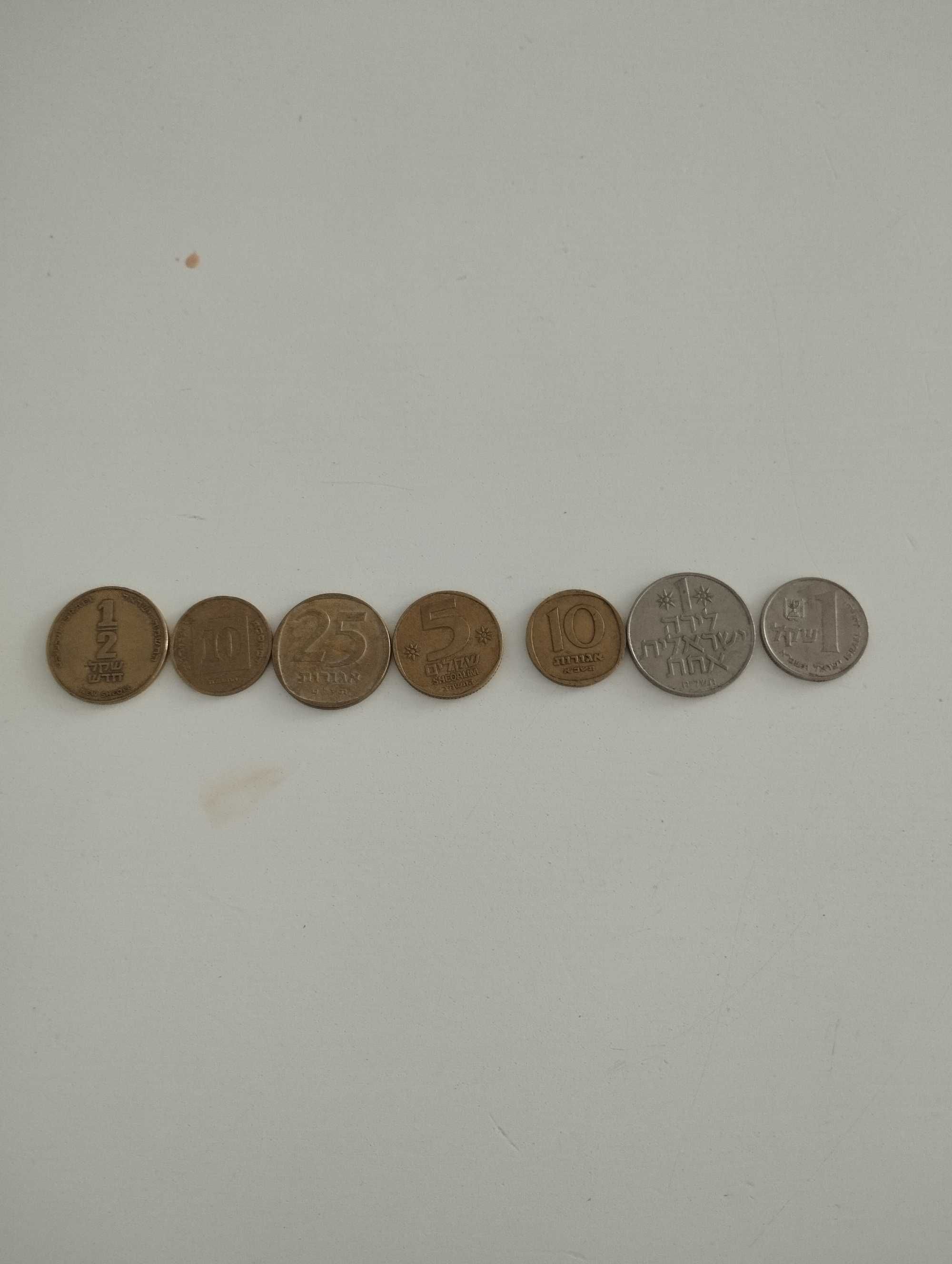 Kolekcja 7 monet z Izraela